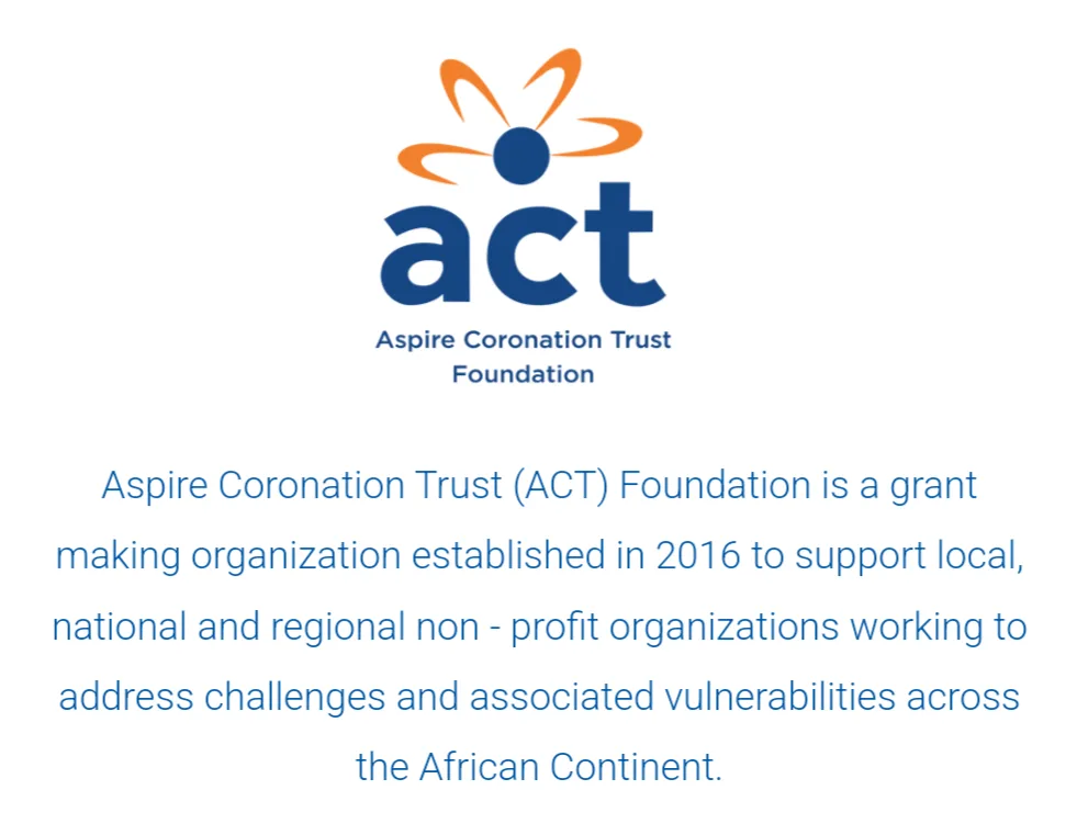 Act Foundation Grant Cycle 2025 For Non-Profit Organizations And Social Enterprises In Africa 1 Screenshot 20241017 100259 png - Opportunity HUB
