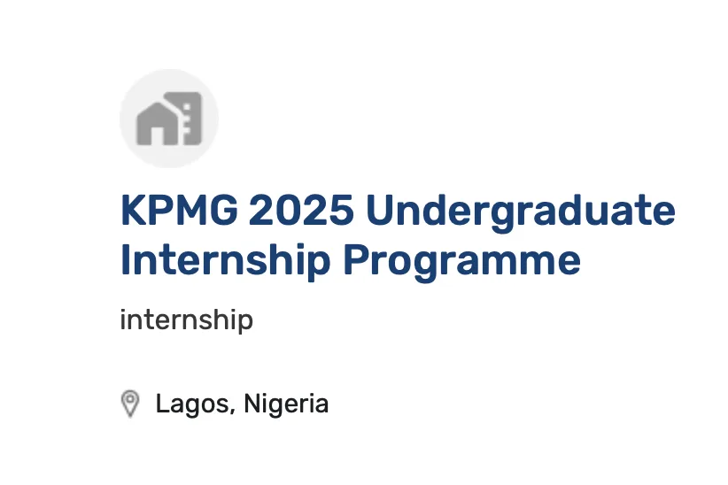 KPMG 2025 Undergraduate Internship Program For Young Nigerians 2 Screen Shot 2025 01 16 at 11.31.00 AM png - Opportunity HUB