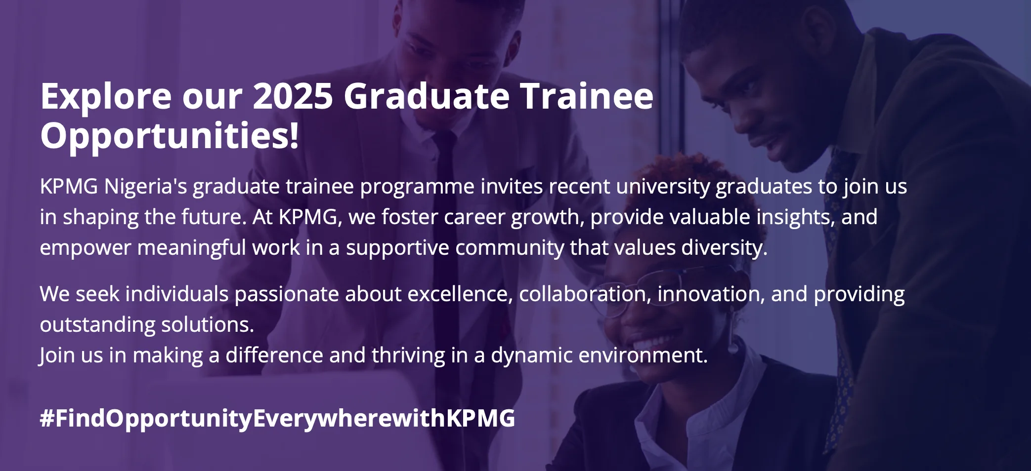 KPMG 2025 Undergraduate Internship Program For Young Nigerians 1 Screen Shot 2025 01 16 at 11.33.45 AM png - Opportunity HUB