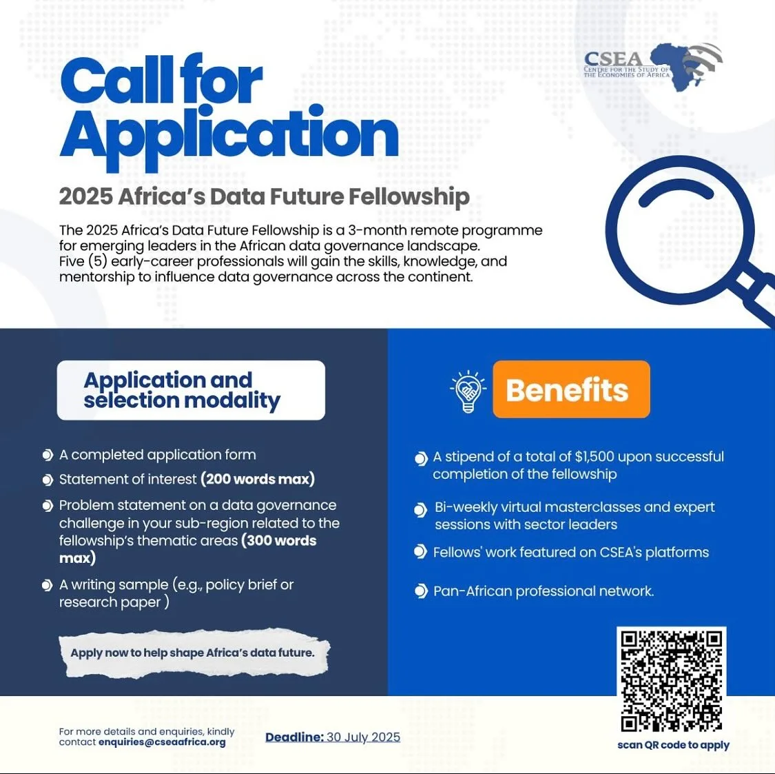 Africa’s Data Future Fellowship 2025 – A Fully Funded Opportunity for Young African Policy Innovators