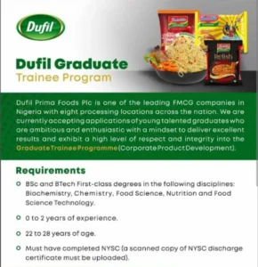 Dufil Prima – Graduate Trainee Program 2025