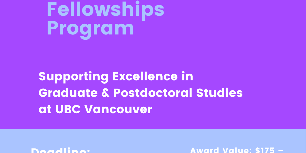 UBC's 2026–27 Affiliated Doctoral Fellowship