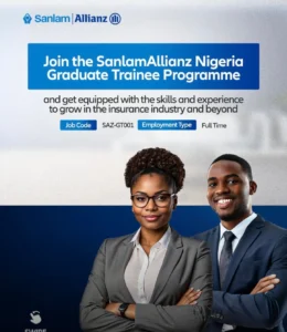 The SanlamAllianz Graduate Trainee Programme for young Nigerians 2025