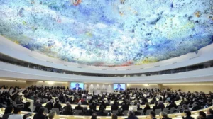 the Assembly Hall, Palais des Nations, Geneva