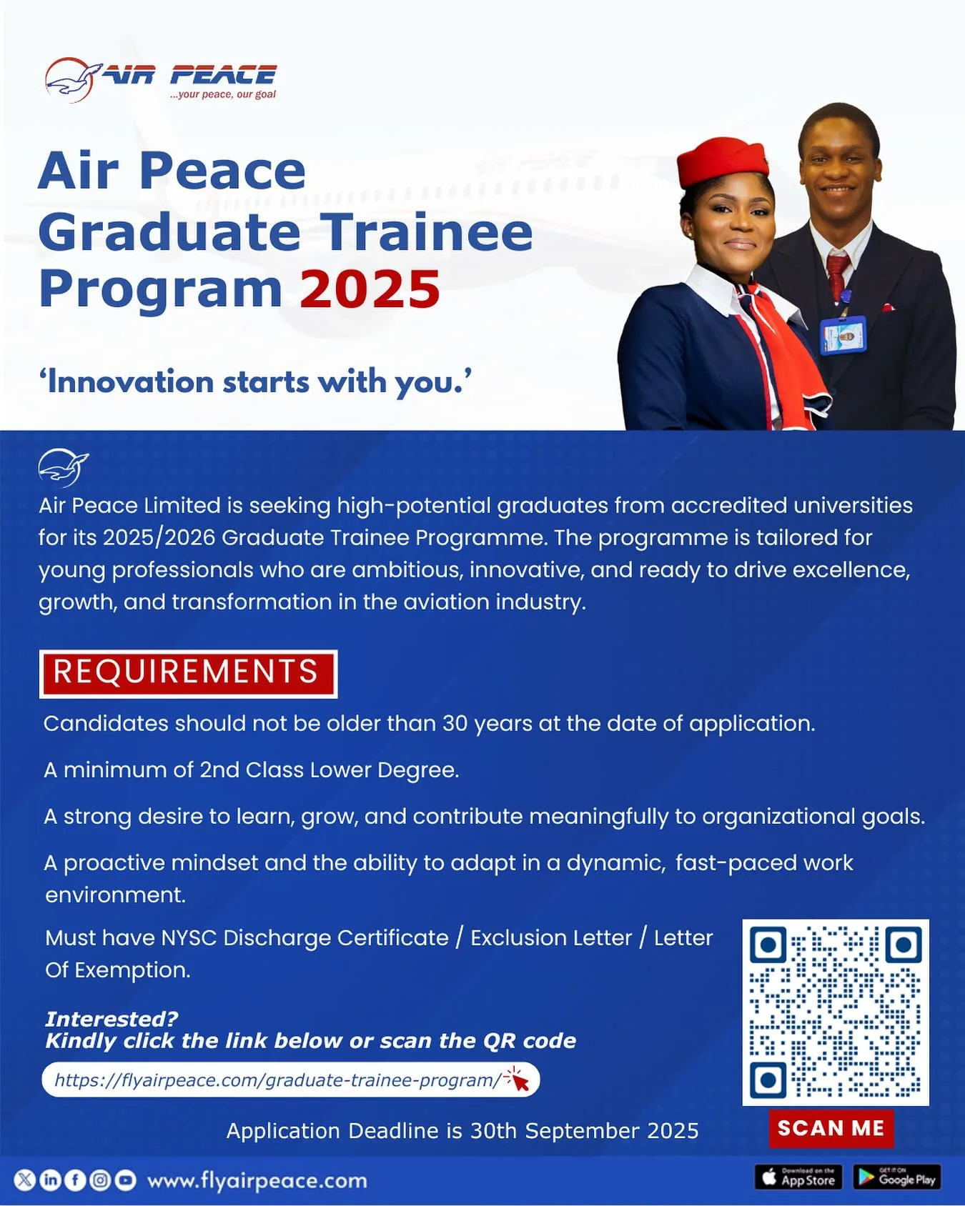 Air Peace Graduate Trainee Program