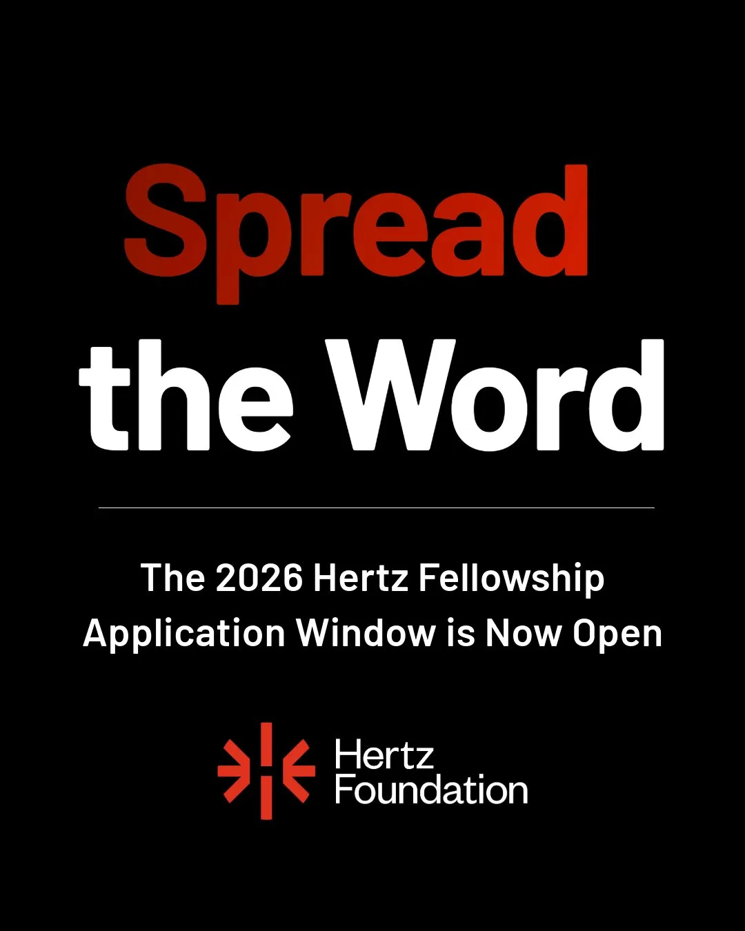 Hertz Foundation Fellowship 2026