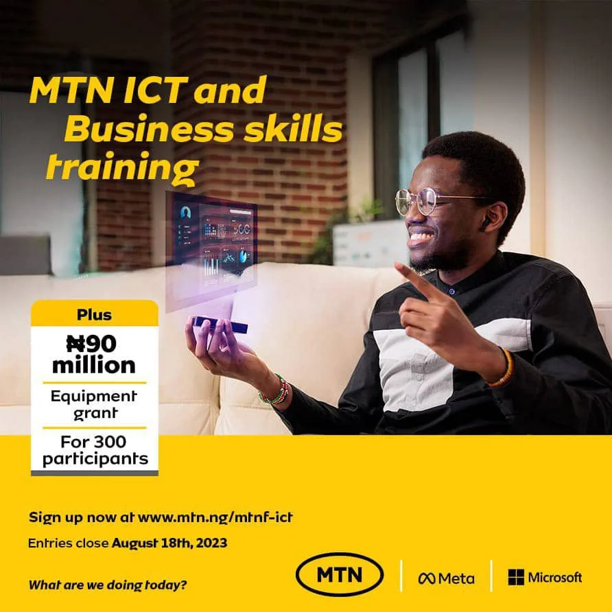 MTN Foundation ICT and Business Skills Training Phase 7 for Young Nigerian Entrepreneurs