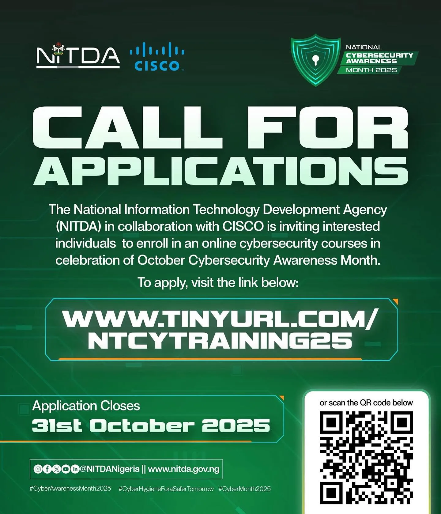 NITDA and CISCO Training program
