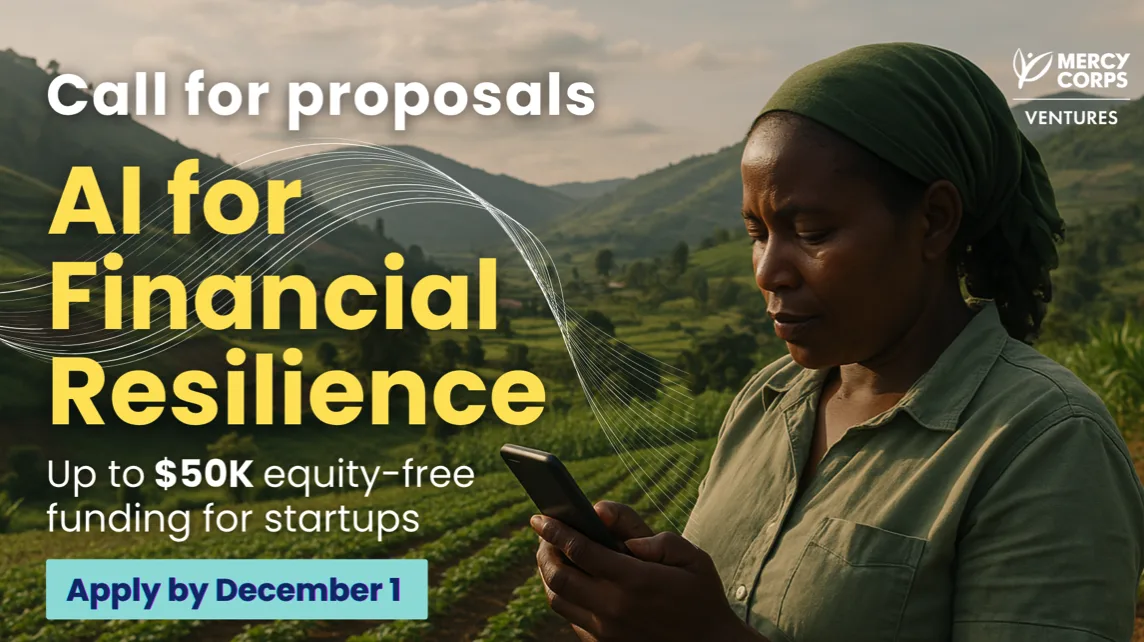 Apply Now $50K Mercy Corps Ventures AI Grants 2025 for Fintech Startups