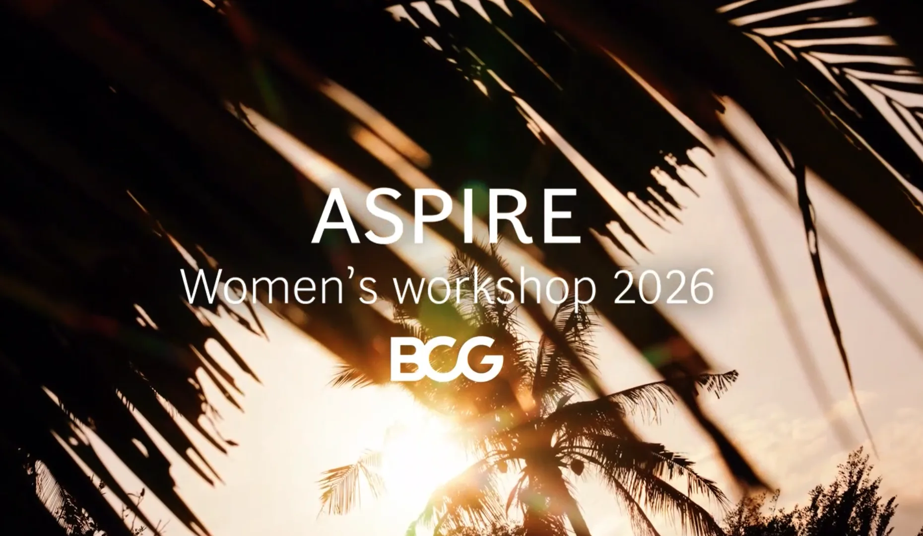 BCG ASPIRE Women’s Workshop