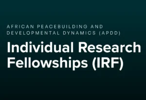 APDD Individual Research Fellowships