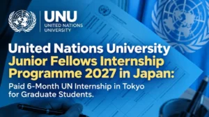 UNU Junior Fellows Internship 2027 in Tokyo, Japan 2 UNU Junior Fellows Internship 2027