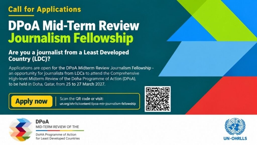 UN DPoA MTR Journalism Fellowship 2027