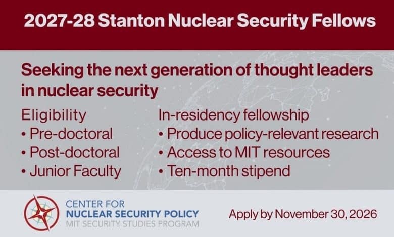 Stanton Nuclear Security Fellows Program