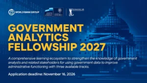 World Bank Government Analytics Fellowship Program 2027 in the US 1 World Bank Fellowship 2027